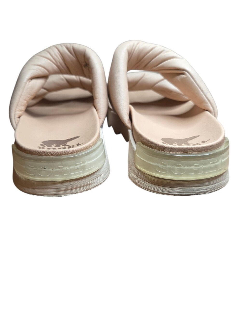 Sorel Viibe Twist Slide Women's Casual Sandals Comfort Honest Beige Size 8.5 - Picture 5 of 9